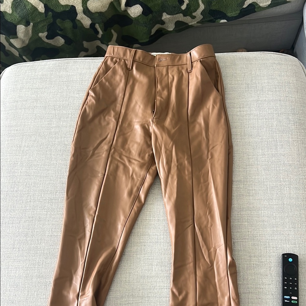 Abercrombie & Fitch Tan Dress Pants with Tapered Leg